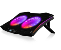 MODECOM MC-CF18 RGB Silent Fan Czarna Podstawka Chłodząca - 665549 - zdjęcie 2